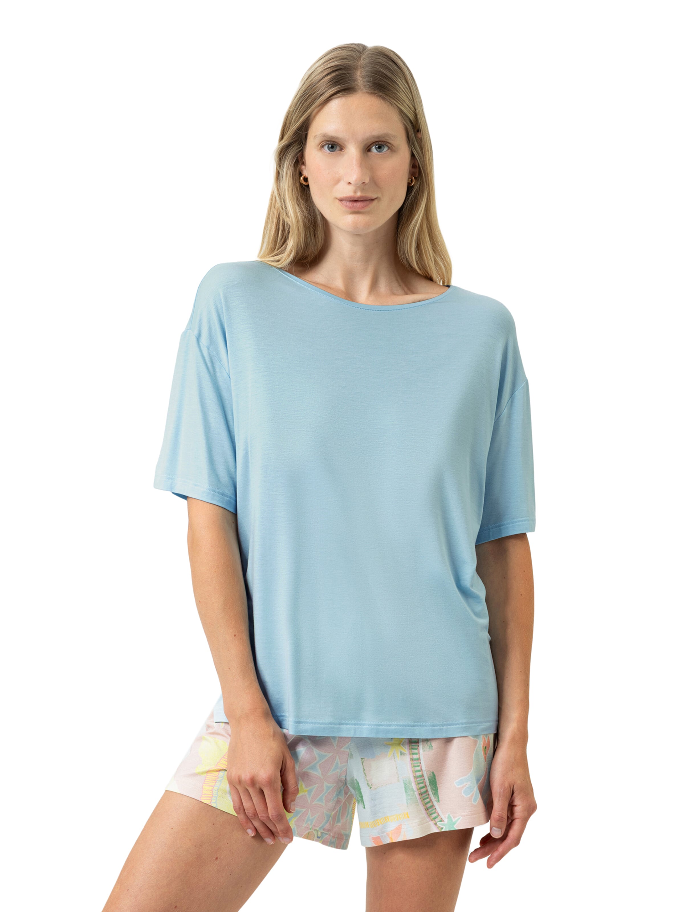 Chemise de nuit 'Pure Chic' Mey en bleu : devant