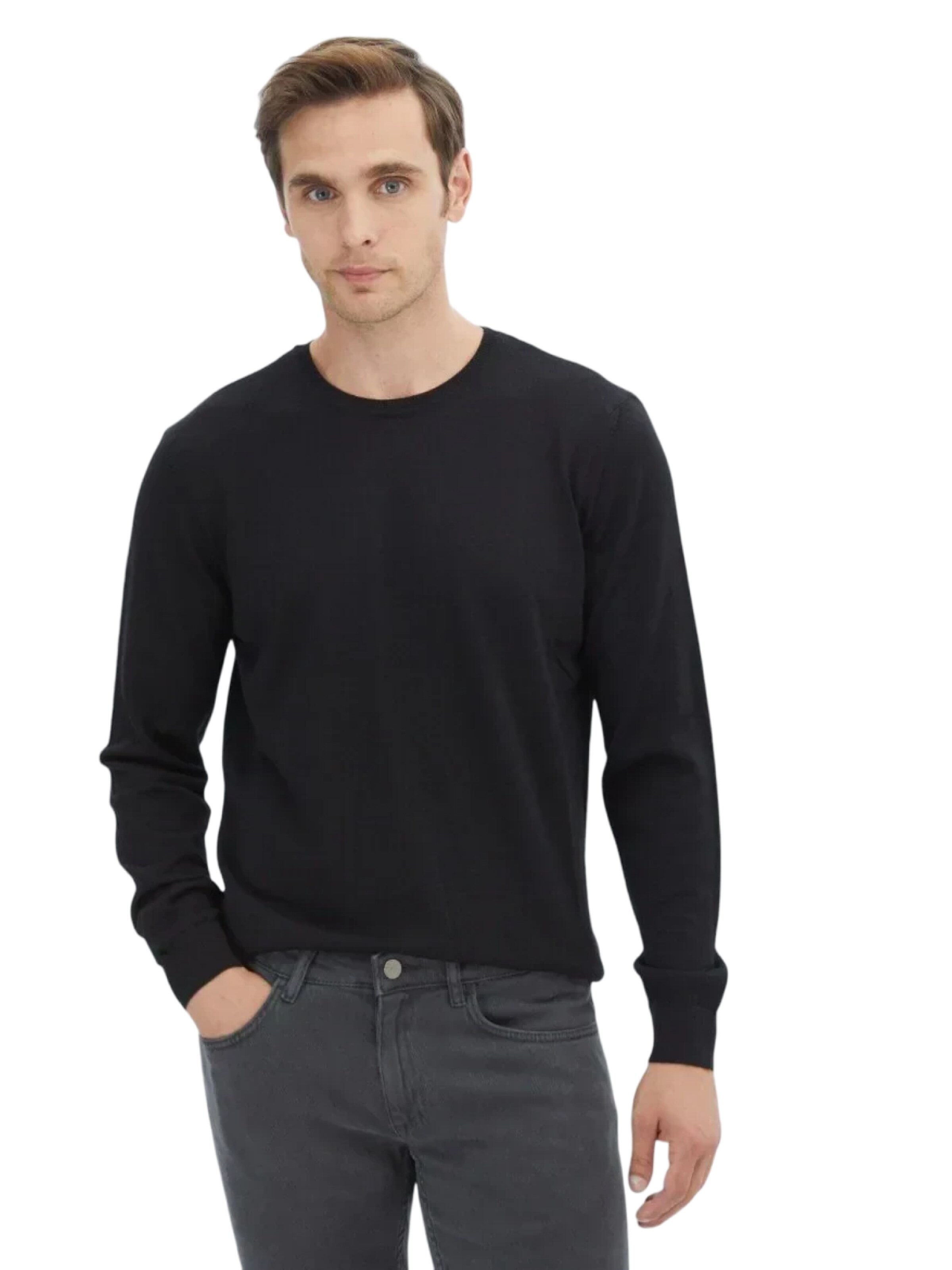 KİP Trui in Zwart: voorkant