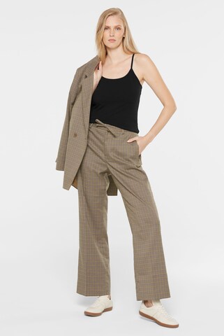 SENSES.THE LABEL Basic Top in Schwarz: Vorderseite