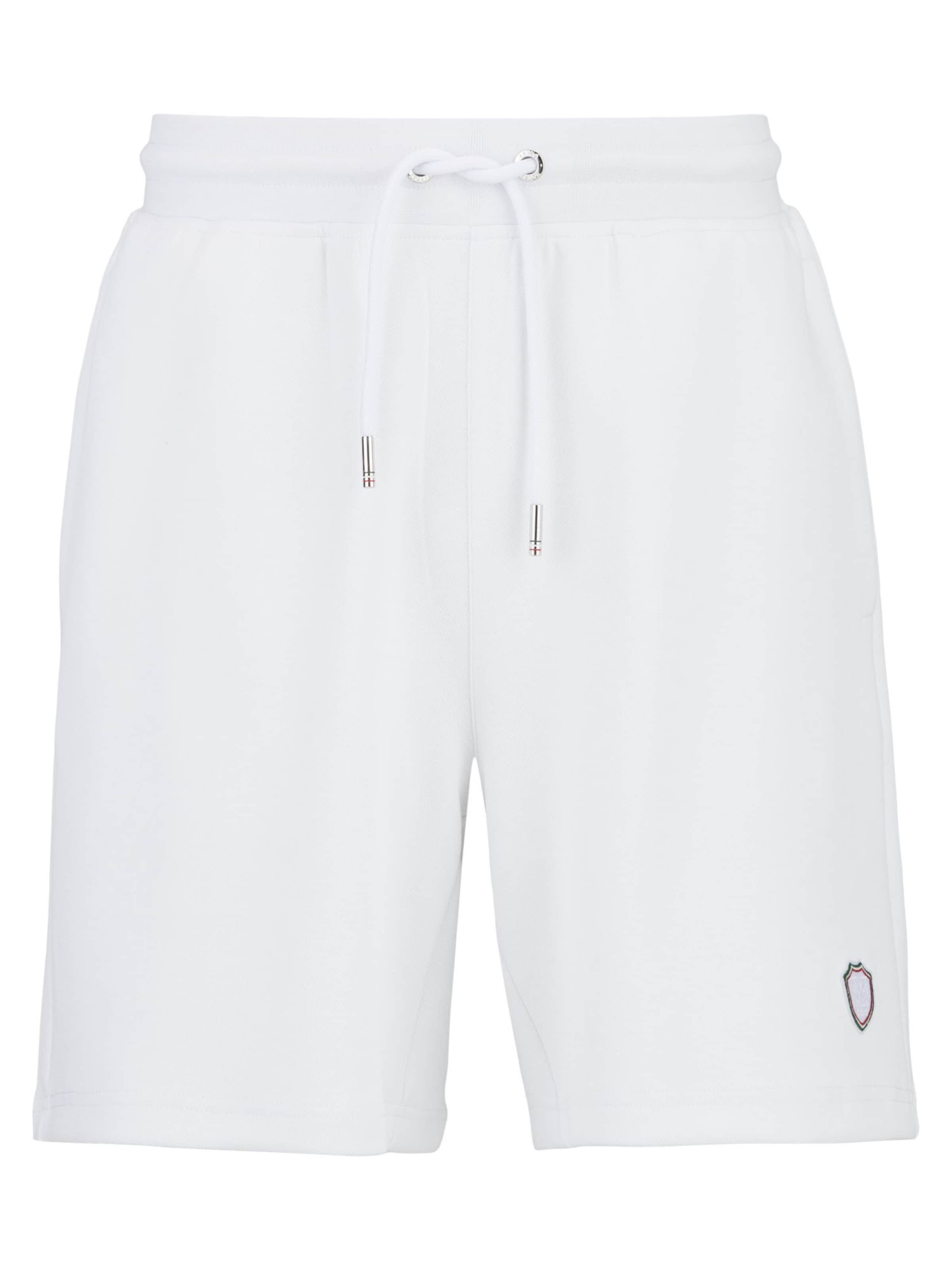 19V69 ITALIA Normální Kalhoty 'Sergio Flag' – bílá: přední strana