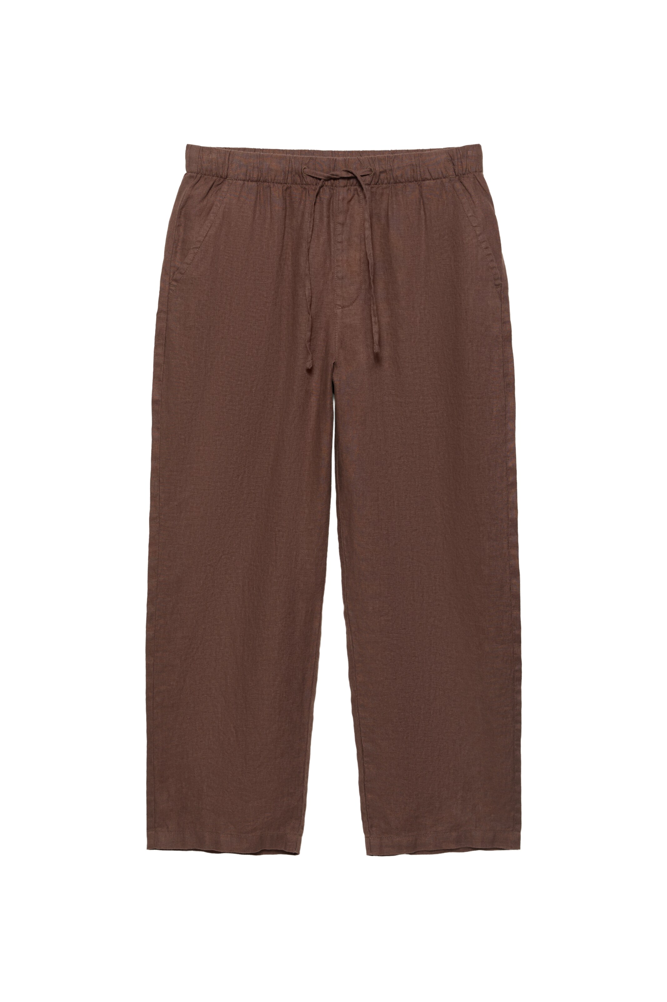 Pull&Bear Baggy Nadrág - barna: elől