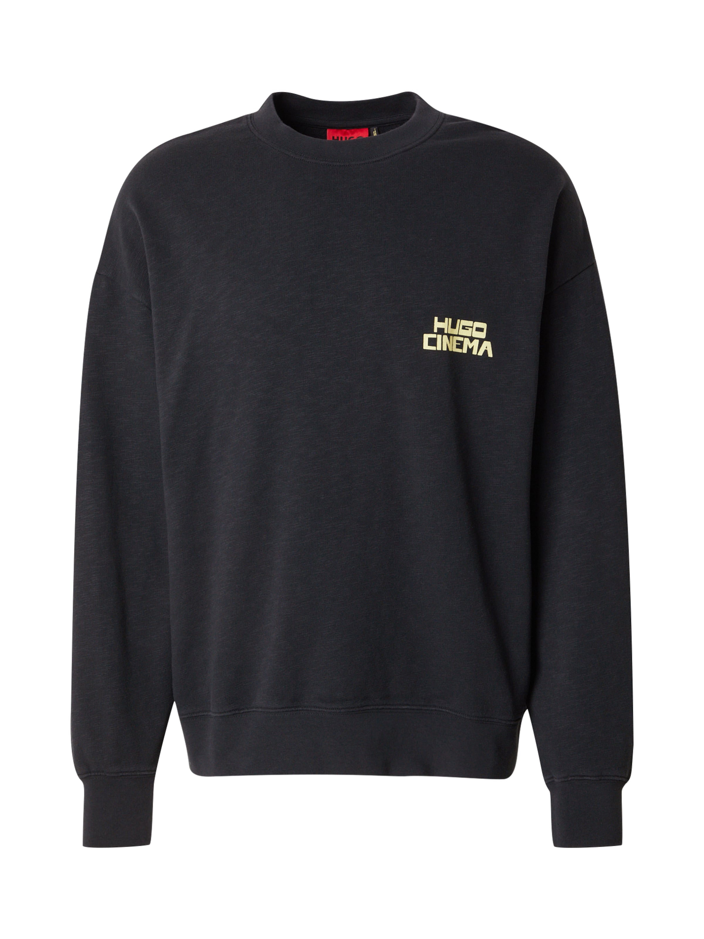 HUGO Sweatshirt 'Dargentix' in Black: front