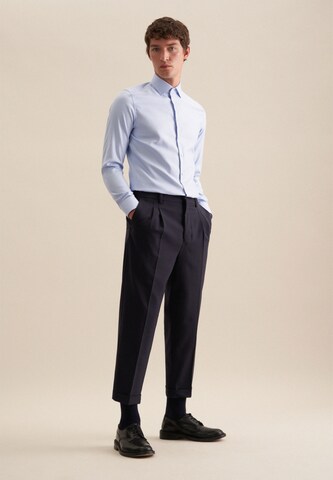 SEIDENSTICKER Slim Fit Businesshemd in Blau