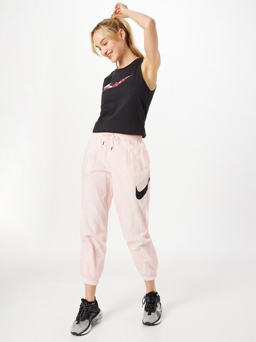 NIKE Sportovní top – černá