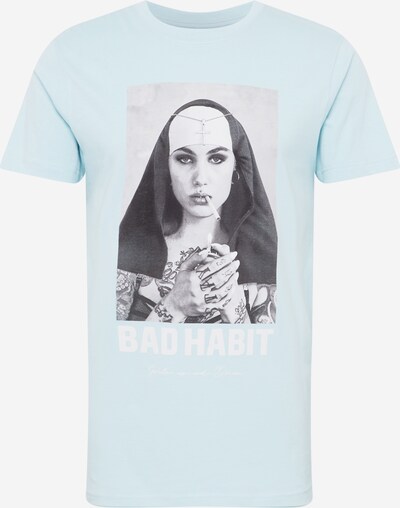 MT Men Camiseta 'Bad Habit' en aqua / gris / gris claro / negro, Vista del producto