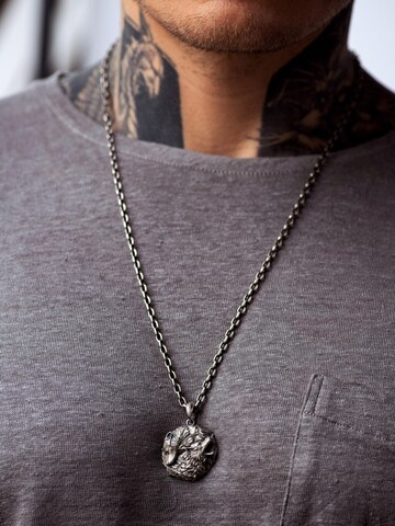 REYTEL Anhänger 'PAIR OF WOLVES' in Silber: Vorderseite