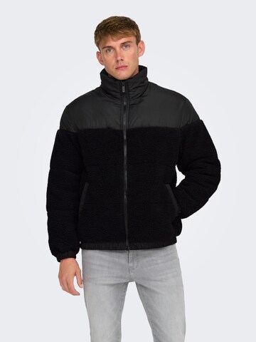 Veste d’hiver 'ONSEli' Only & Sons en noir : devant