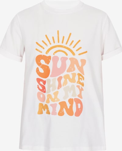 Marškinėliai 'Fashion Look' iš usha BLUE LABEL, spalva – oranžinė / rožių spalva / balta / balkšva, Prekių apžvalga