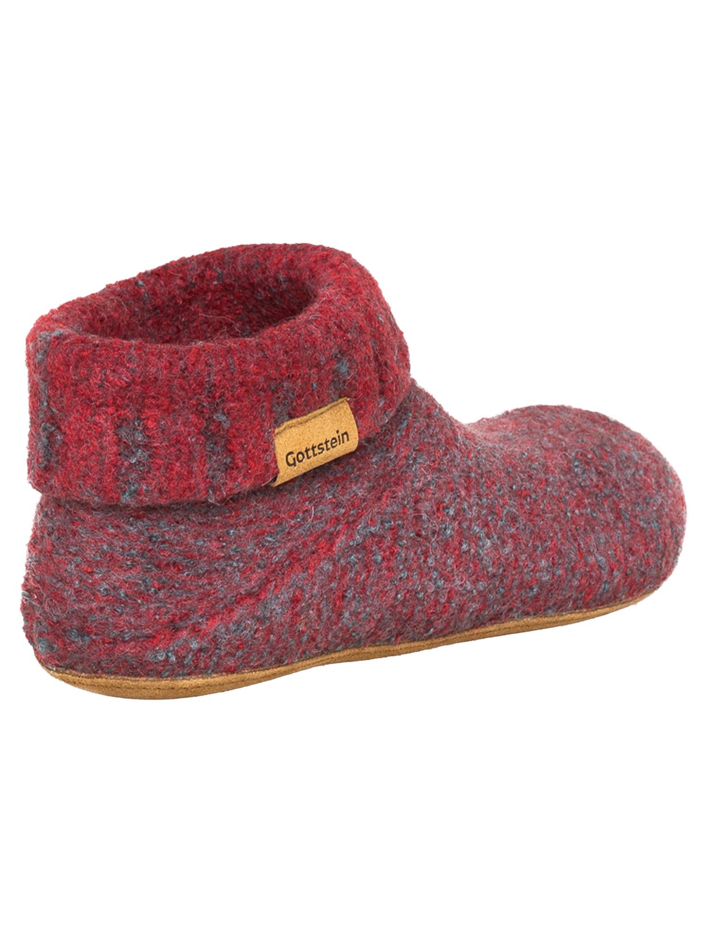Gottstein Mules 'Knit Boot' in Red