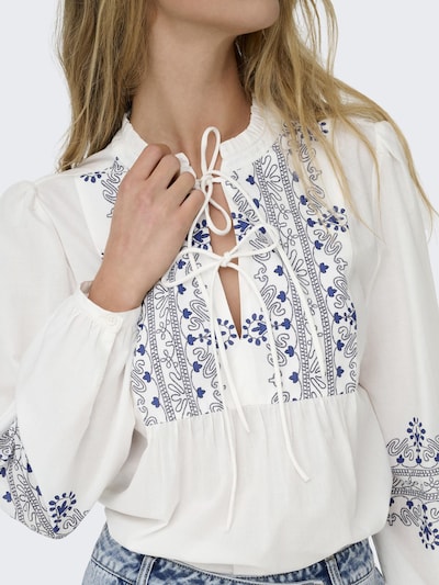 ONLY Blouse 'ONLDeline' in Blue / Black / White, Item view