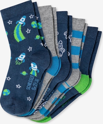 SCHIESSER Ponožky – modrá: přední strana