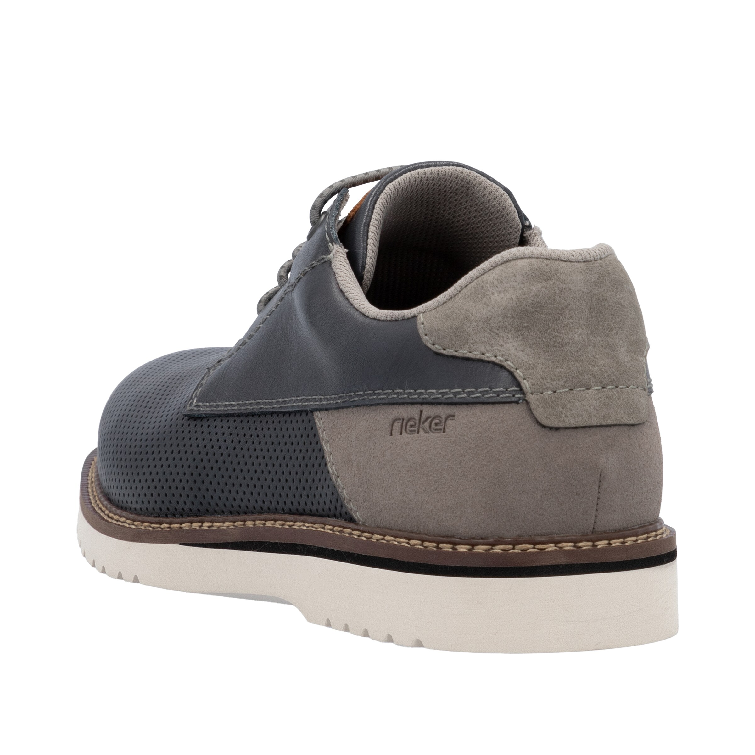 Rieker - Sapato com atacadores em azul