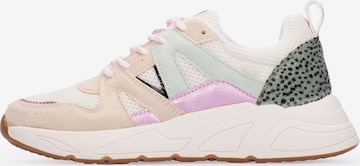 POSH by Poelman Sneakers laag 'Carocel' in Beige: voorkant