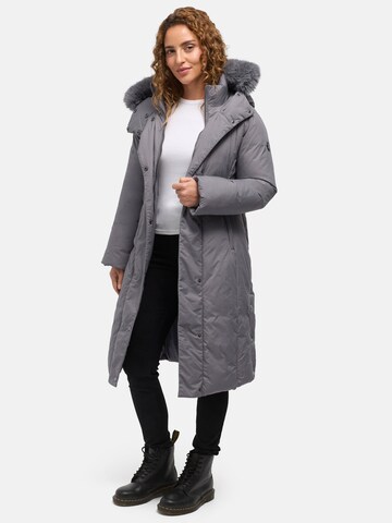 Tazzio Wintermantel 'F807' in Grijs: voorkant