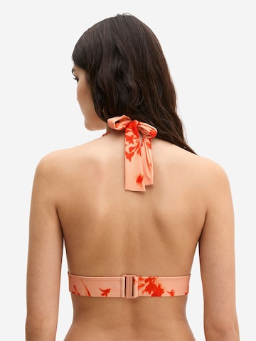 Triangle Hauts de bikini ' Firecracker Floral ' Marc O'Polo en orange