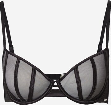 Invisible Soutien-gorge 'Corinne Caia' Lindex en noir : devant