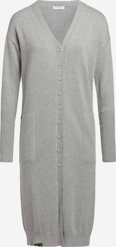 khujo Knit Cardigan 'ELINA' in Grey: front