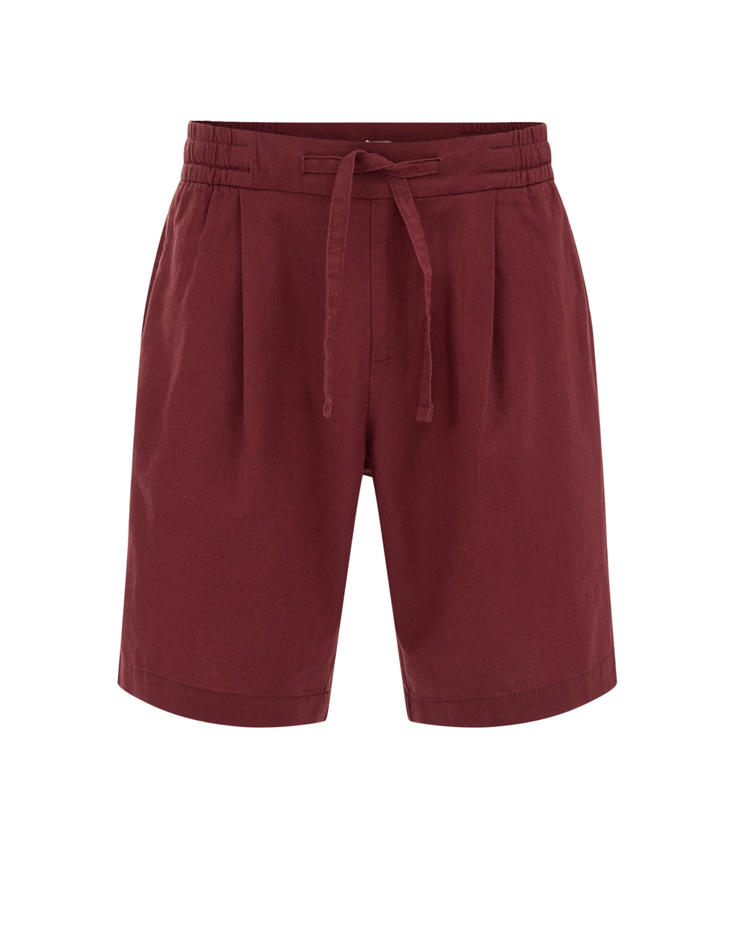 Loosefit Pantalon à pince WE Fashion en rouge : devant