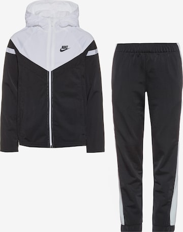 Survêtement Nike Sportswear en noir : devant