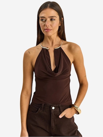 Top di Bianco Lucci in marrone