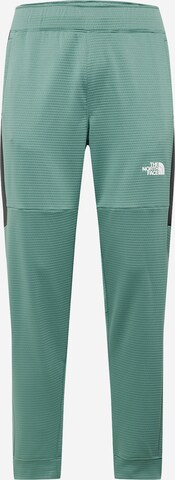 THE NORTH FACE Sportovní kalhoty – zelená: přední strana