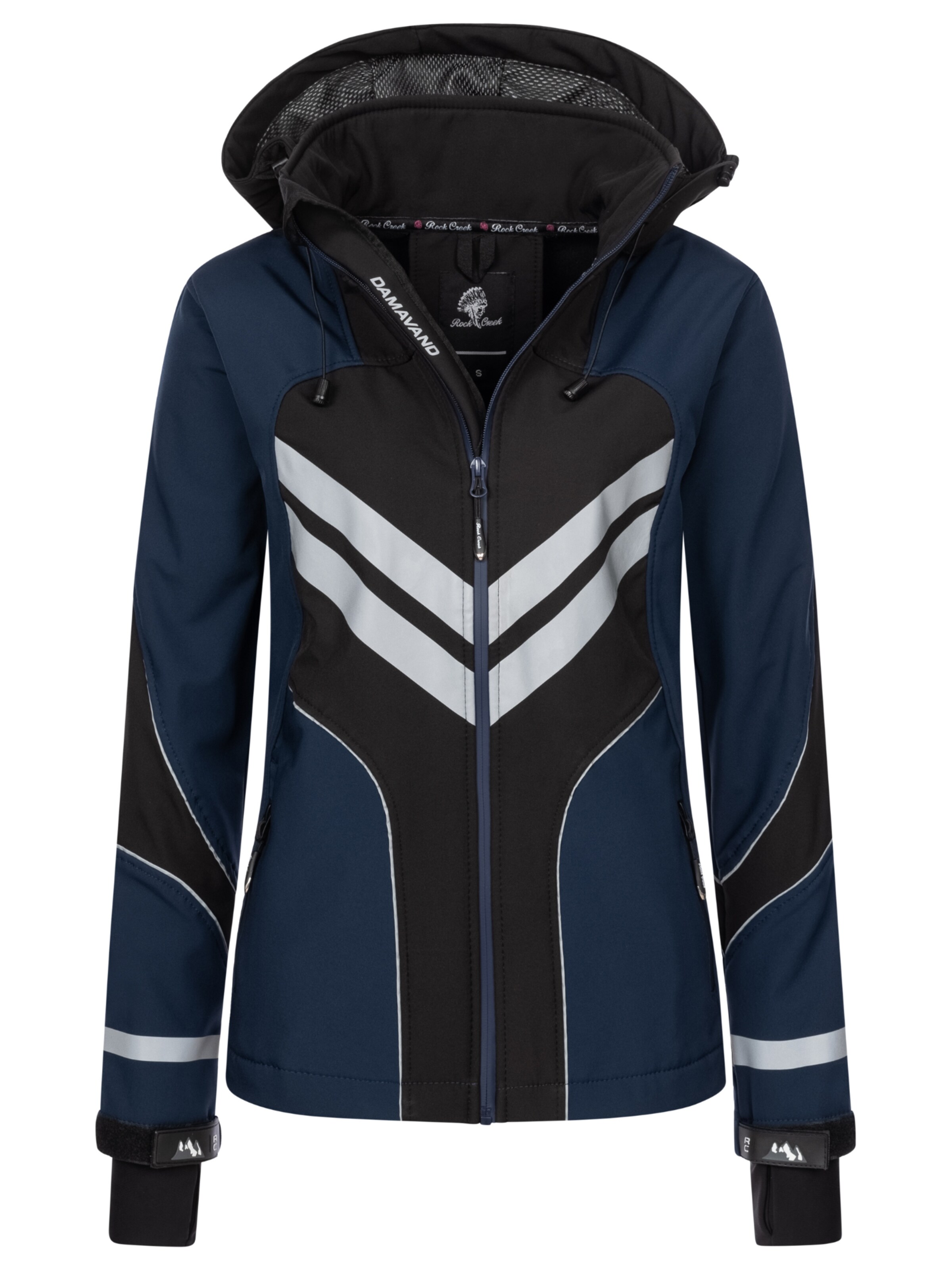 Rock Creek Outdoorjacke in Blau: Vorderseite