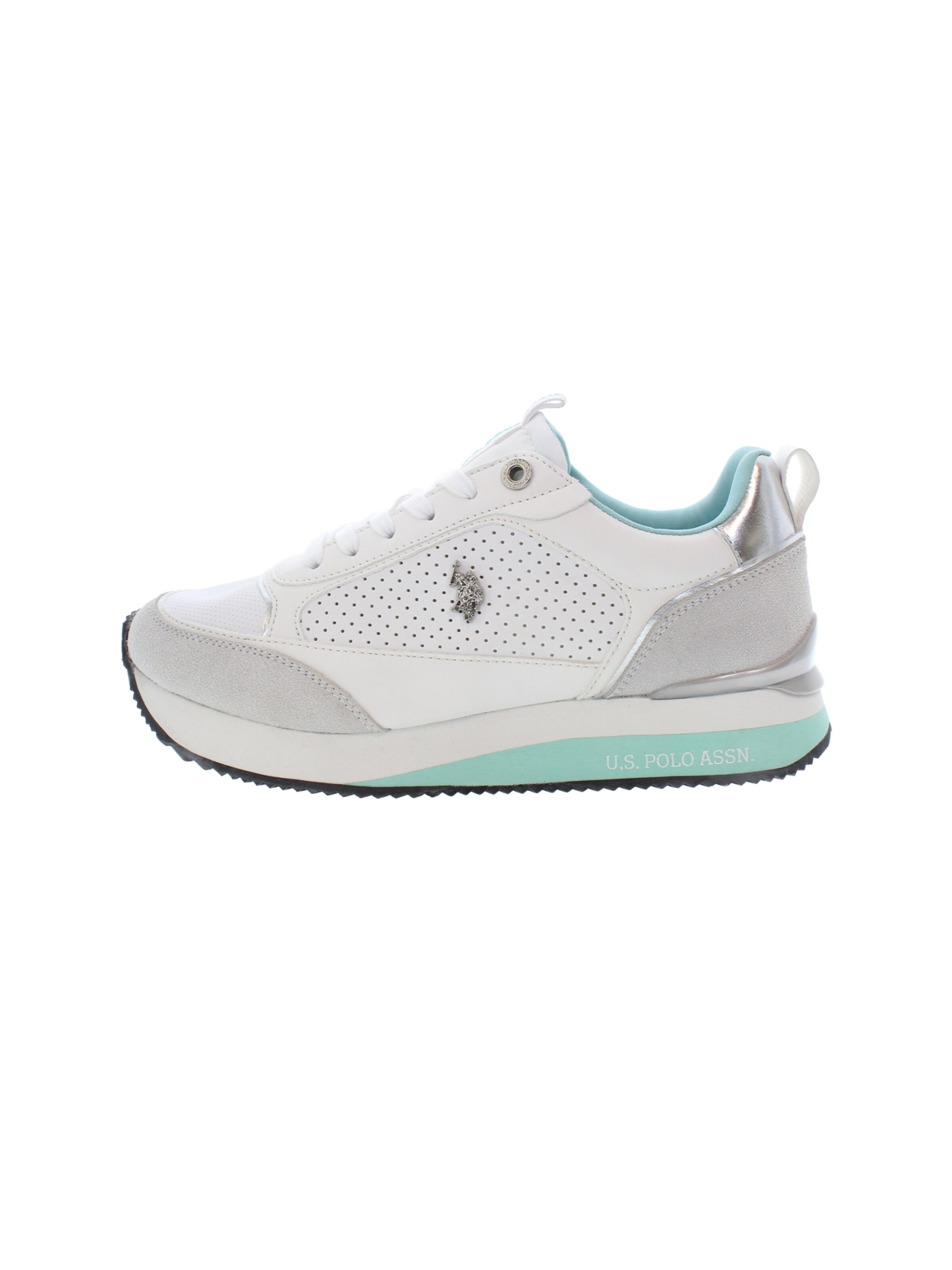 Sneaker bassa di U.S. POLO ASSN. in bianco: frontale