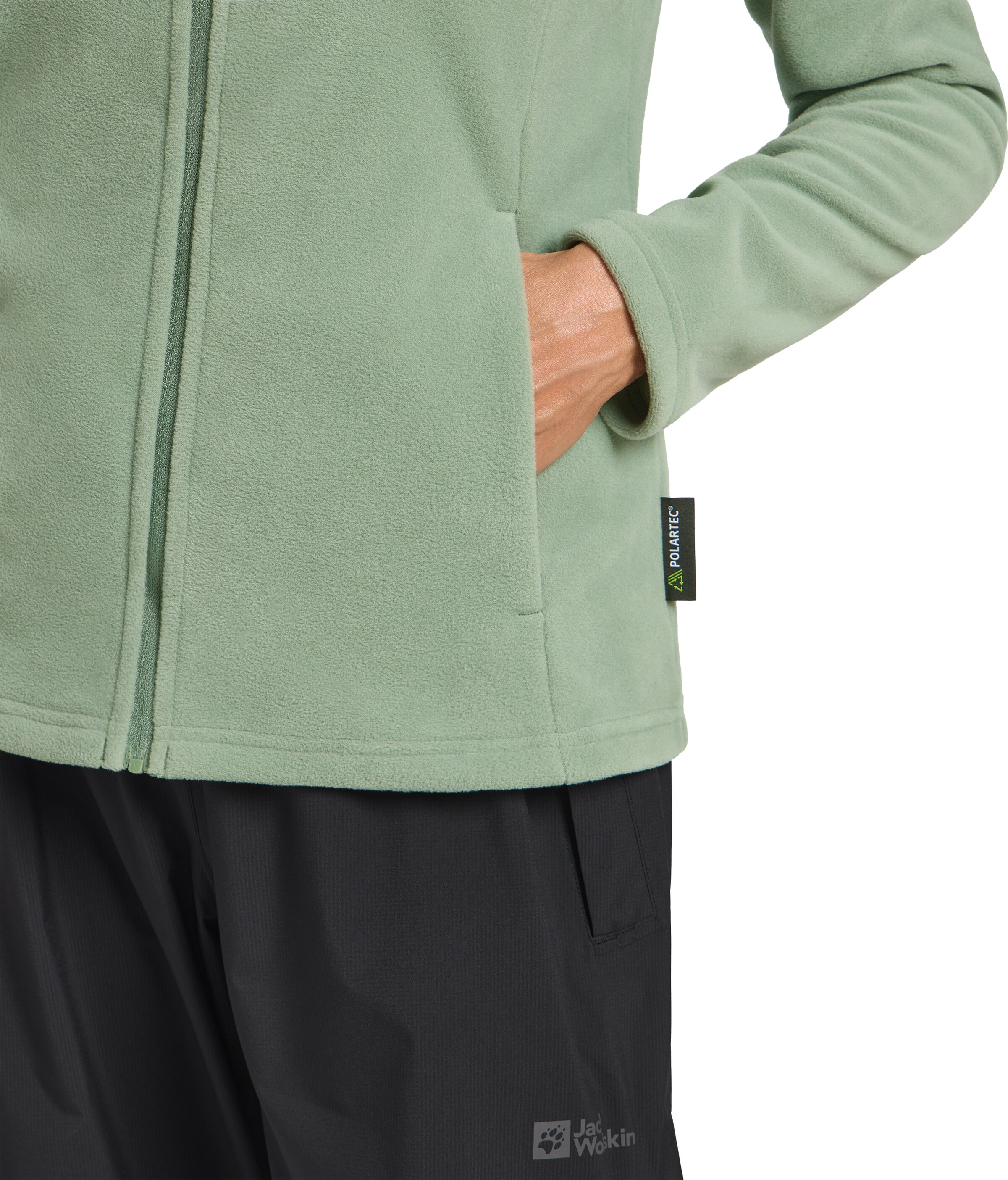 JACK WOLFSKIN Funktionsfleecejacke 'Taunus' in Grün