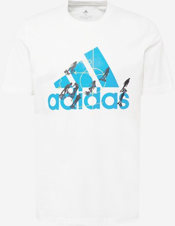 ADIDAS PERFORMANCE Функционална тениска 'MOTION' в бяло: отпред