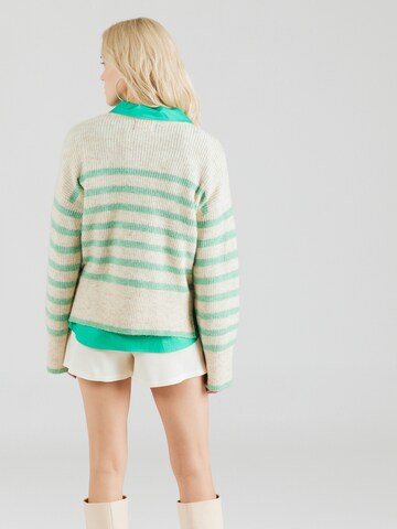 PIECES Sweater 'Line' in Beige