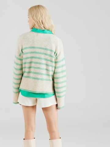 PIECES Pullover 'Line' i beige