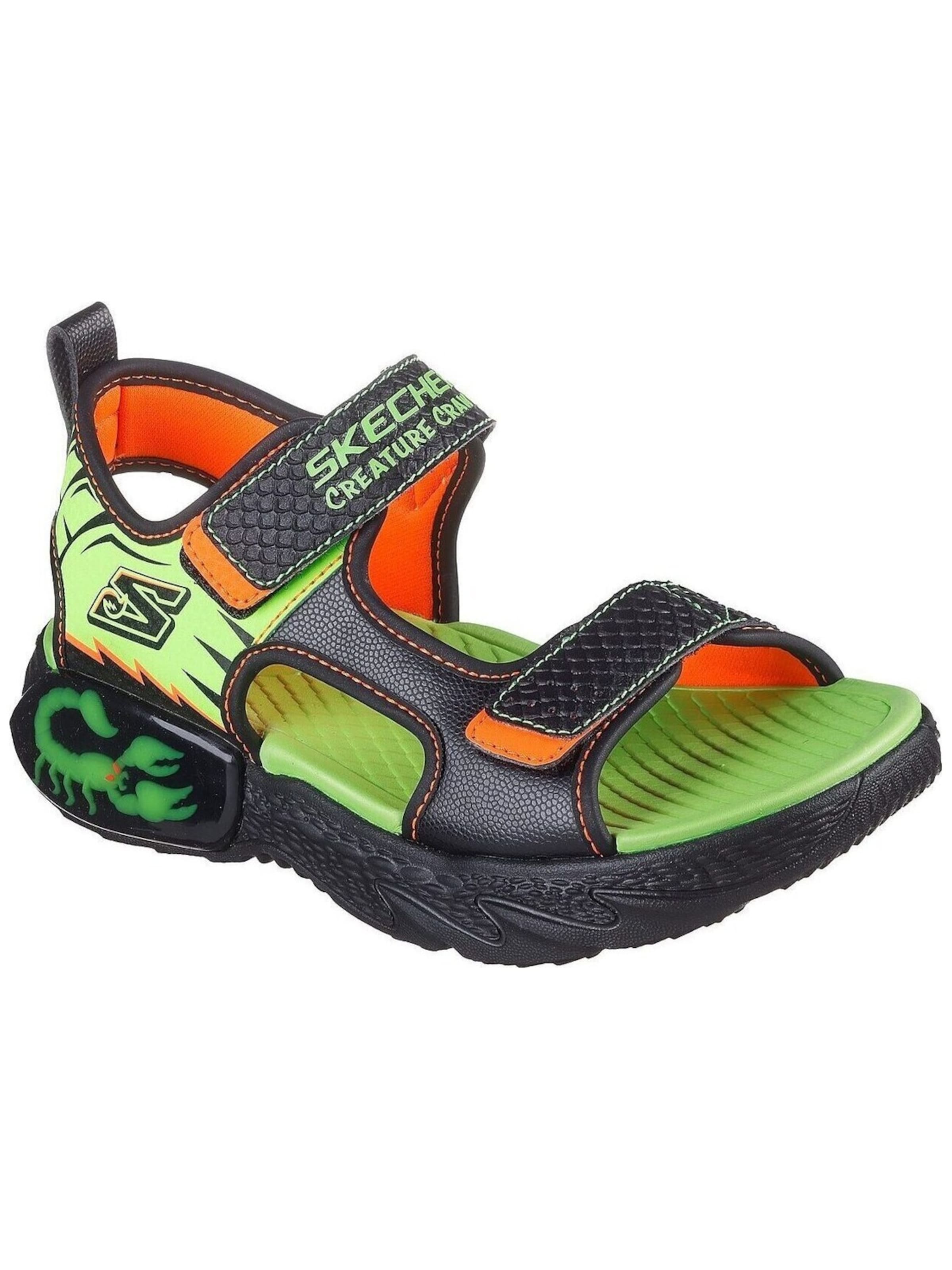 Chaussures ouvertes SKECHERS en vert : devant