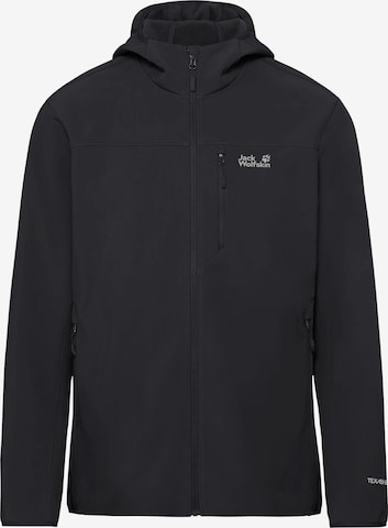 JACK WOLFSKIN Fleecová mikina – černá: přední strana