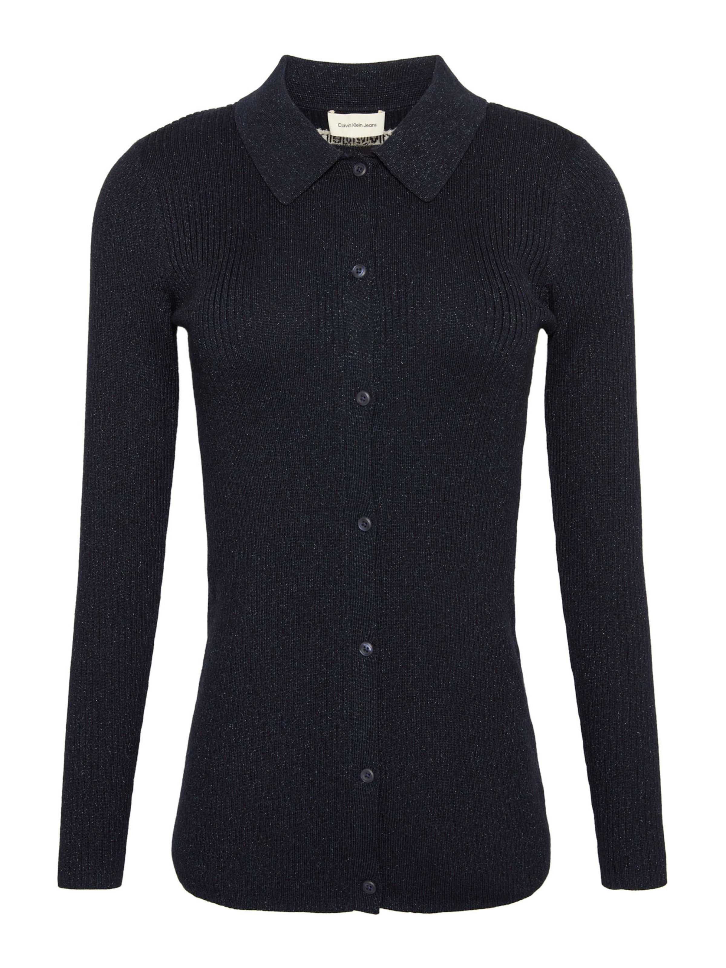 Calvin Klein Jeans Knit cardigan in Blue: front