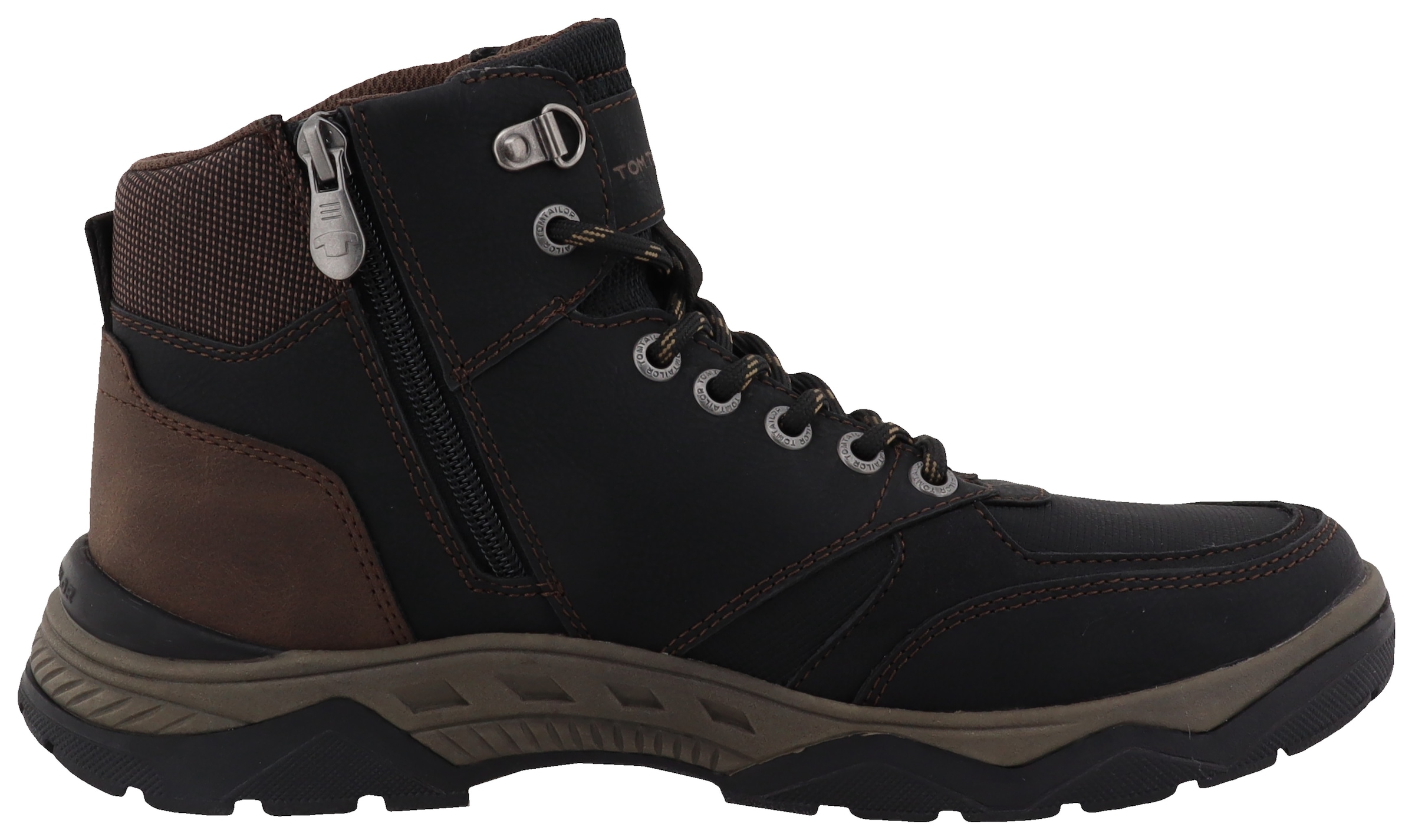 Boots stringati di TOM TAILOR in nero