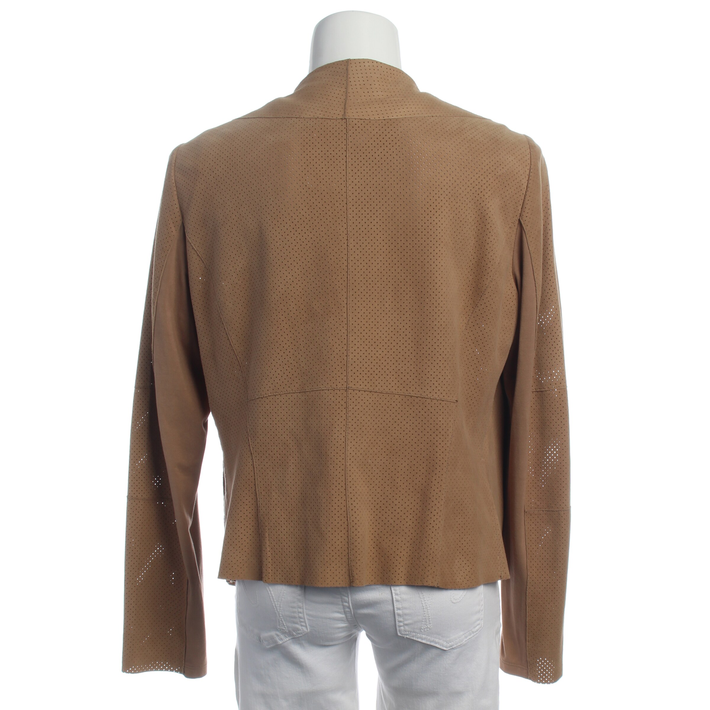 Marc Cain Lederjacke / Ledermantel L in Braun