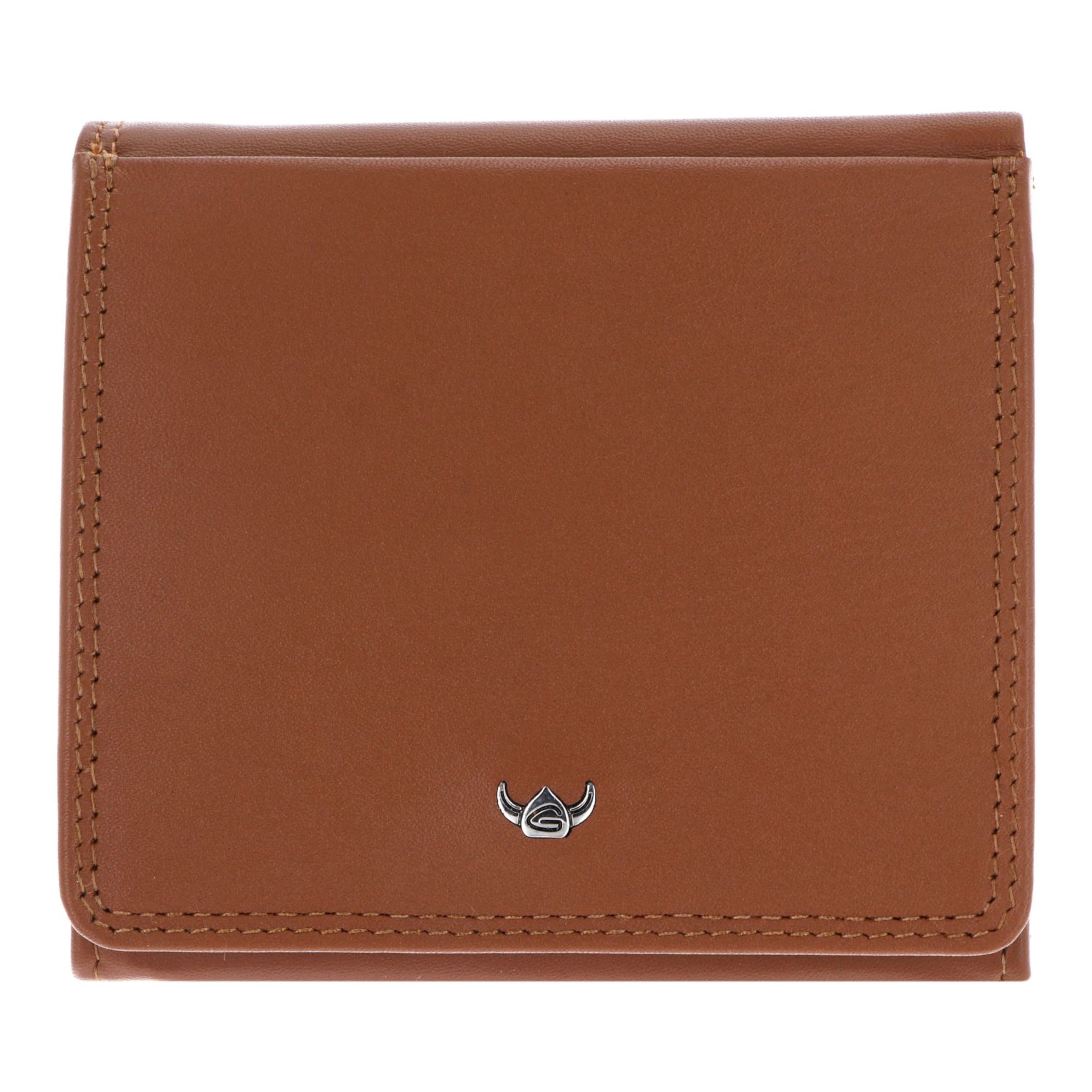 Porte-monnaies 'Polo' GOLDEN HEAD en marron : devant