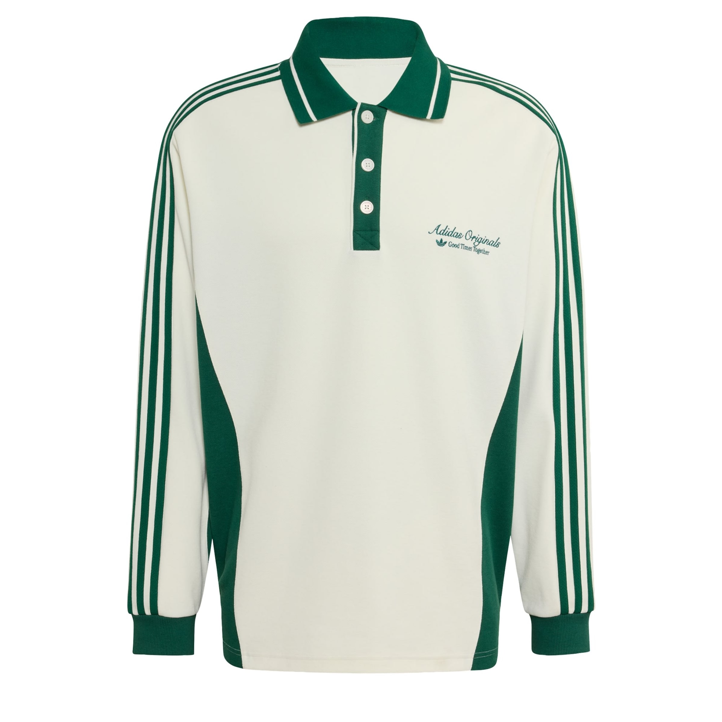 Maglietta 'POLO LS M' di ADIDAS ORIGINALS in bianco: frontale
