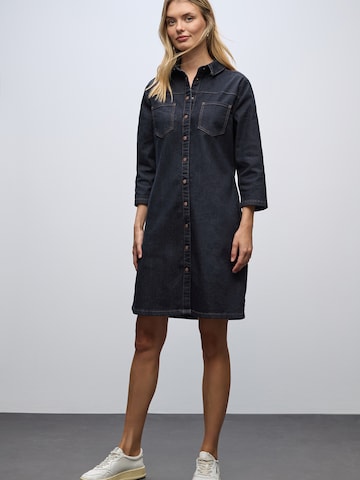 STREET ONE - Vestido camisero en azul: frente