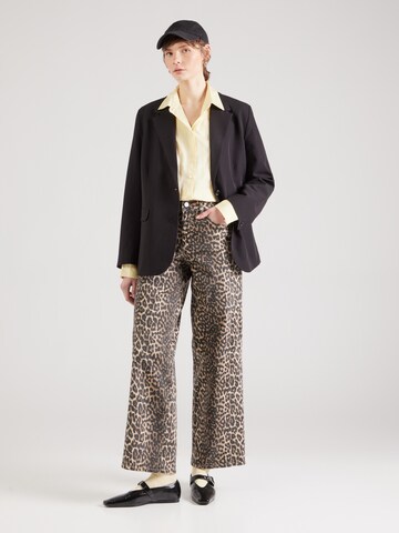 VILA Loosefit Jeans 'VIChia' in Beige