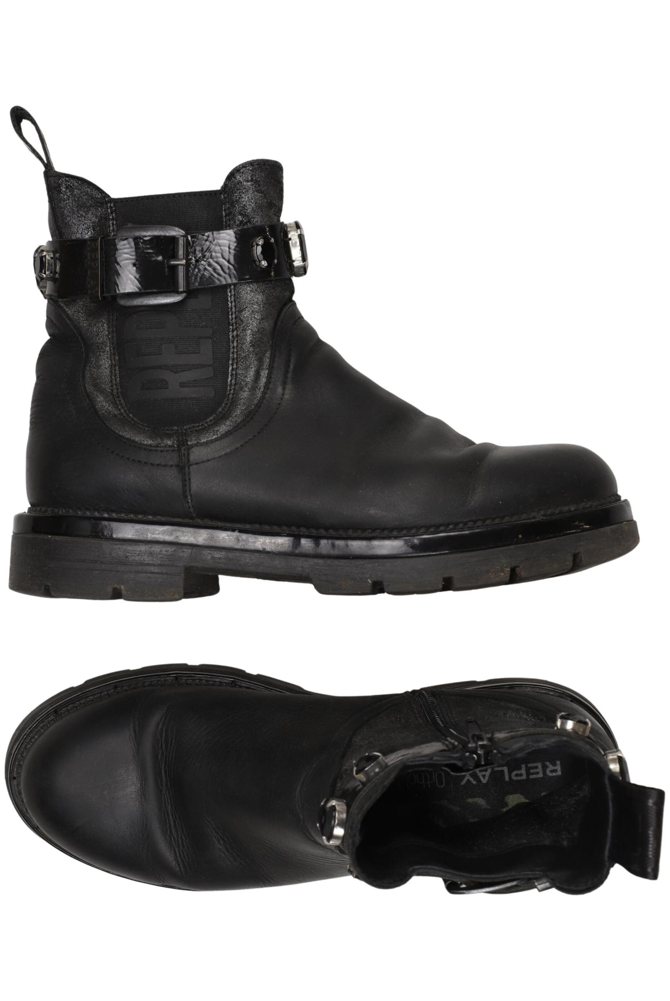 REPLAY Stiefelette 39 in Schwarz: Vorderseite