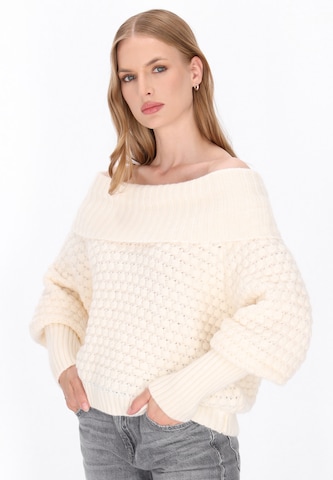 DreiMaster Vintage Свитер в Белый: спереди