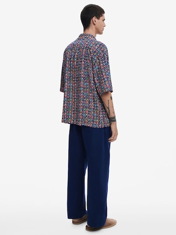 Desigual Comfort fit Button Up Shirt in Blue