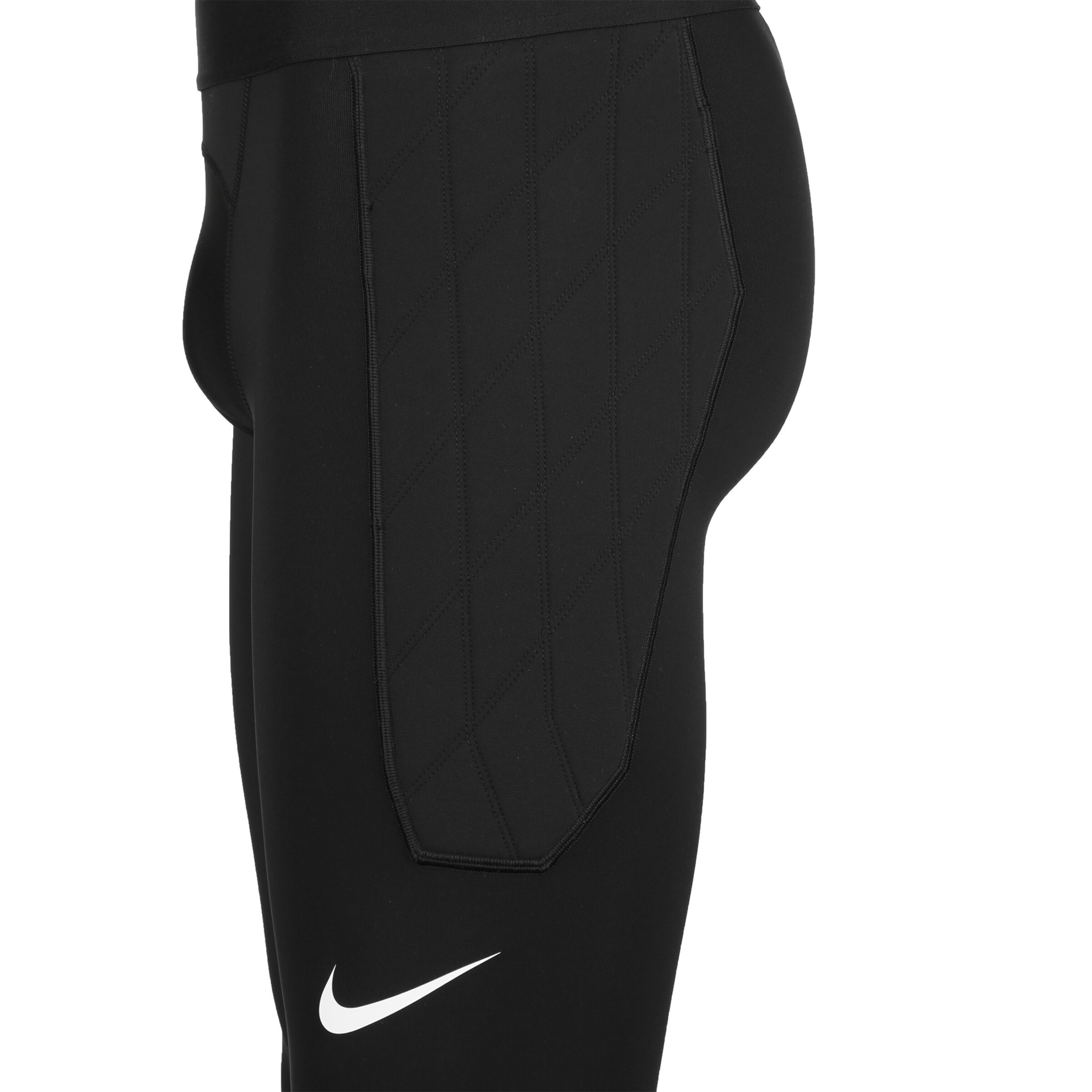 NIKE Skinny Sporthose in Schwarz
