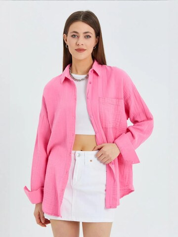 Camicia da donna di MixRay in rosa: frontale