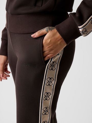 GUESS Tapered Workout Pants in Brown