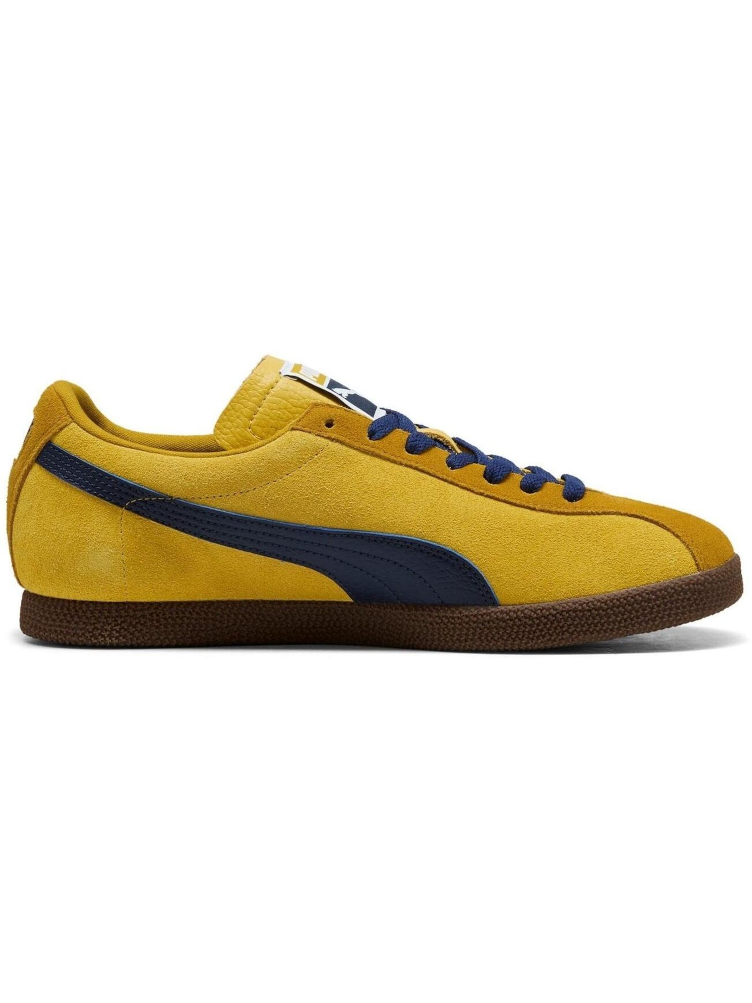 PUMA Athletic Shoes 'Puma Brasil Lth' in Yellow: front