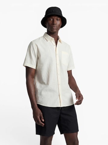 Coupe regular Chemise 'JORNANTUCKET' JACK & JONES en blanc : devant