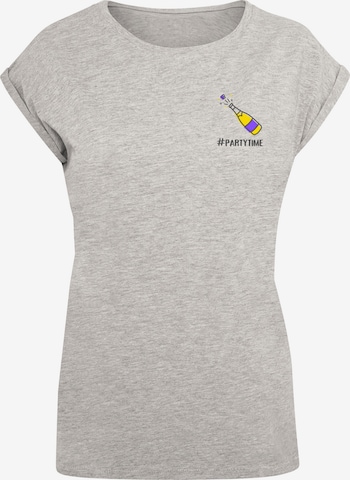 F4NT4STIC Shirt in Grey: front