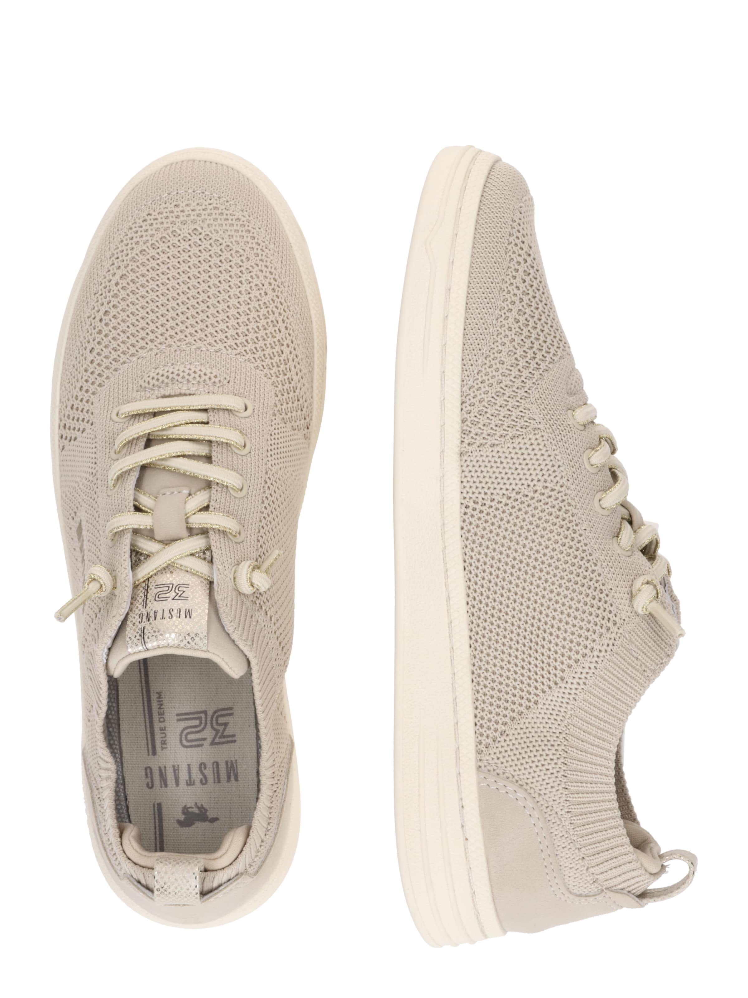 MUSTANG - Sapatilhas baixas em bege